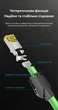 Конектор RJ45 Vention Cat 6A FTP 10 шт 10 Гбіт/с екранований 24-26 AWG Чорний (IDNB0-10) - зображення 4