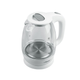 Електрочайник 1,7л 1370-1630W скло (диск) білий MR-063-WHITE Maestro - изображение 1