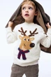 Светр H&M 1246260 110-116см бежевий олень - зображення 2