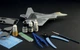 Стартовий набір з клеєм, фарбами та інструментами 1:72 літак F-22 Raptor Italeri 72011 - изображение 2