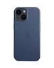 Чехол для iPhone 14 Leather Case с MagSafe Indigo Blue - зображення 2