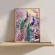 Набор для вышивки крестом JOZYSH "Райские павлины в цветах" 14CT, 30x40 см, канва Аида с нанесенным рисунком - изображение 6