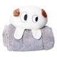 Мягкая игрушка-плед Собачка 120×160 (см) 2 в 1 Серый Colorful Home 5616-68G - изображение 1