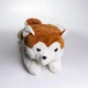 Мягкая игрушка-плед, подушка 3 в 1 Хаски плед в игрушке 50×30×26 (см) Коричневый 7124BR - изображение 5