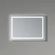 Дзеркало прямокутне з LED-підсвічуванням Qtap Mideya MI2 700х500 з димером та антизапотіванням - изображение 5