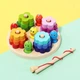 Дерев'яна розвиваюча іграшка магнітна риболовля сортер wtoys, 63544 - зображення 1