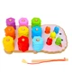 Дерев'яна розвиваюча іграшка магнітна риболовля сортер wtoys, 44120 - зображення 3