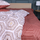 Простынь MirSon Бязь 17-0739 Amber Geometrics 150 х 220 см (2200010842555) - изображение 1