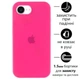 Чохол Silicone Premium case з захистом камери для iPhone 16e та iPhone 17e Full Camera Protective hot pink 6355 - изображение 1