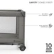 Ліжко-манеж 2в1 Kinderkraft Joy 2 з пеленатором, Dark Grey - изображение 7