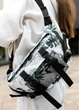 Большая женская поясная сумка бананка Sambag DynamicDart принт "Leaves" 38×21×7 см (80411144) - изображение 5