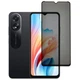 Защитное стекло Fiji Privacy для Oppo A38 (CPH2579) антишпион Anti-peeping полная проклейка черный - изображение 1