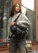 Большая женская поясная сумка бананка Sambag DynamicDart графитовая 38×21×7 см (80411009) - изображение 2