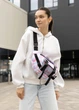 Большая женская поясная сумка бананка Sambag DynamicDart принт "Blush Drop" 38×21×7 см (80411152) - изображение 4