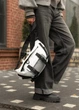 Велика жіноча поясна сумка бананка Sambag DynamicDart біла 38 × 21 × 7 см (80411008) - зображення 4