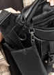 Большая женская поясная сумка бананка Sambag DynamicDart черная 38×21×7 см (80411101) - изображение 7