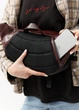 Велика жіноча поясна сумка бананка Sambag DynamicDart марсала 38 × 21 × 7 см (80411120) - зображення 5