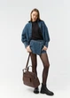 Жіноча спортивна сумка Sambag Vogue BKT шоколадна 37 х 25 х 16 см (90158020) - зображення 7