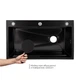 Lidz Handmade H7545B Мойка для кухни интегрированная Decor Black PVD Honeycomb 3,0/1,0 мм LDH7545BDECPVD48373 - изображение 4