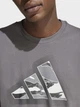 Футболка хлопковая длинная мужская Adidas Camo Modern JZ7494 M Серая с принтом (4068814068032) - изображение 4