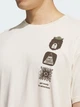 Футболка длинная мужская Adidas Multi Graphic KE7078 XL Белая с принтом (4068815609838) - изображение 4