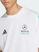 Футболка хлопковая длинная мужская Adidas Mercedes - Amg Petronas Formula 1 Team Dna KE8162 2XL Белая с принтом (4068819451303) - изображение 4