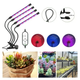 Фитолампа светодиодная LED Plant Grow Light на 4 лампы для роста растений на прищепке фитосветильник для комнатных цветов, рассады - изображение 2