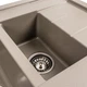 Гранитная мойка для кухни Platinum 7850W TOSKANA матовый Титан - изображение 8