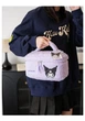 Косметичка - сумка плюшева велика Kuromi Sanrio для косметики кавайна геншень манга Hello Kitty Sanrio Kawaii Санріо Кітті Мелоді фіолетова Makeup - зображення 3