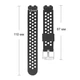 Ремешок Primo Perfor Сlassic силиконовый для смарт-часов Huawei Band 10 / Band 9 / Band 8 - Black - изображение 5