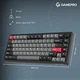 Клавіатура GamePro Asgard Yord Wireless/Bluetooth/USB UA Black (MK266BK) - зображення 7