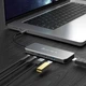 Концентратор J5create USB-C 5-in-1 2xUSB 3.2 10Gbps + 2xUSB-C 10Gbps PD 100W + HDMI 8K gray (JCH453-N) - зображення 8