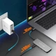 Концентратор J5create USB-C 5-in-1 2xUSB 3.2 10Gbps + 2xUSB-C 10Gbps PD 100W + HDMI 8K gray (JCH453-N) - зображення 10