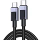 Дата кабель USB-C to USB-C 3.0m 100W L512 gray Ugreen (45065) - зображення 1