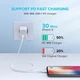 Дата кабель USB-C to Lightning 1.0m 3A US171 white Ugreen (10493) - зображення 3