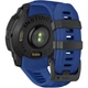Смарт-часы Garmin Instinct 3 AMOLED 45mm Black with Blue Band (010-02936-03) [156743] - изображение 4