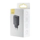 Зарядное устройство Baseus Compact Quick Charger 30W USB Type-A Type-C черное противоударное - изображение 2