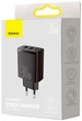 Зарядное устройство Baseus Compact Quick Charger 30W USB Type-A Type-C черное противоударное - изображение 3