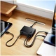 Заряджання Hoco C152A 6-port 70W Power Delivery Quick Charge USB Type-C чорна - зображення 4