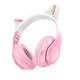 Навушники Bluetooth Hoco W42 Cat Ears over-ear протиударні для смартфонів рожеві - зображення 1