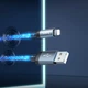 Кабель Lightning 2.4A Hoco U112 для iPhone та iPad зарядка та синхронізація 1 метр білий - зображення 1