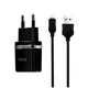 Зарядное устройство Hoco C12 Dual USB 2.4A с Lightning кабелем для устройств Apple Черный - изображение 5