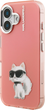 Etui Karl Lagerfeld IML Aquarelle Choupette & Logo iPhone 16 Pink (3666339464561) - obraz 2