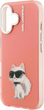 Etui Karl Lagerfeld IML Aquarelle Choupette & Logo iPhone 16 Pink (3666339464561) - obraz 6