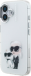 Etui Karl Lagerfeld IML Aquarelle Karl & Choupette & Logo do iPhone 16 White (3666339464929) - obraz 2