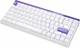 Магнітна ігрова клавіатур AULA HERO 84 HE White-purple Кастомний lightbox, RGB Підсвічування, Rapid Hall Effect, 8000Hz., Switch 0.01mm. ENG + UA - изображение 3