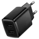 Зарядний пристрій Baseus Compact Charger 2U 10.5W Quick Charge 2× USB Type-A Чорний - зображення 9