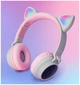Бездротові навушники Bluetooth Hoco W27 Cat Ear Pink з картою пам'яті та 3.5 мм роз'ємом - зображення 8