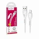 Кабель Lightning 3A Hoco X37 для заряджання та передачі даних 1м міцний еластичний білий - зображення 5