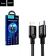 Кабель USB C to Lightning 20W PD Hoco X14 для зарядки и передачи данных длина 2м черный эластичный прочный - изображение 6